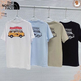 [พร้อมส่ง] เสื้อยืดลําลอง ผ้าฝ้าย 100% แขนสั้น พิมพ์ลาย The North Face ทรงหลวม สําหรับผู้ชาย