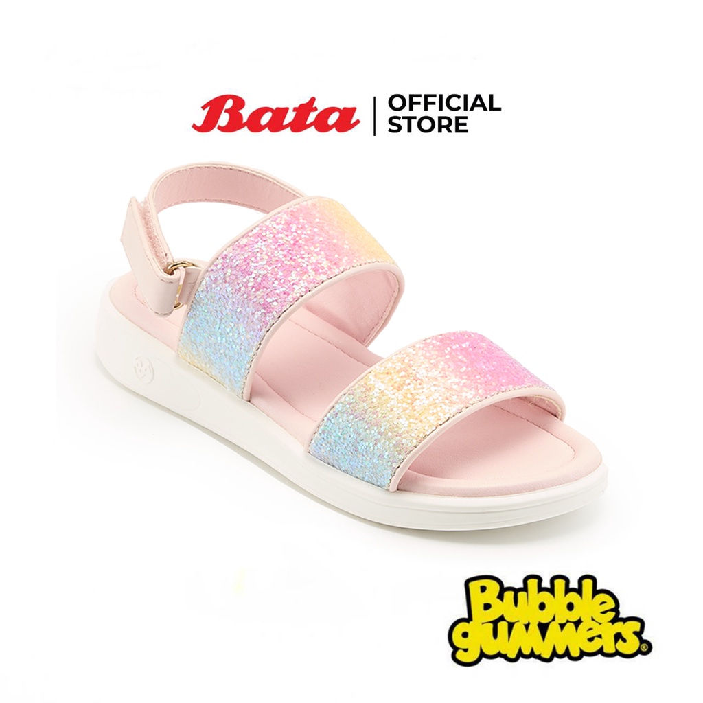 Bata บาจา รองเท้ารัดส้น รองเท้าแตะลำลองเด็ก สวมใส่ง่าย น้ำหนักเบา สำหรับเด็กผู้หญิง สีชมพู รหัส 3615518 สีขาว รหัส 3611518