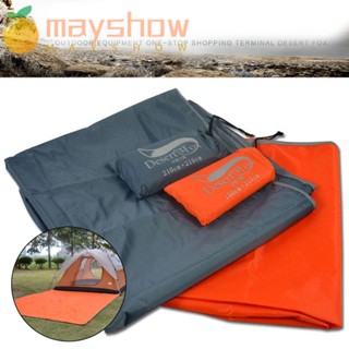 Mayshow เสื่อเต็นท์ กันน้ํา 2 สี ผ้าใบปูพื้น กลางแจ้ง รอยเท้า ผ้าใบชายหาด