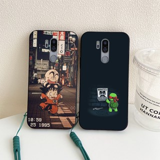 เคสโทรศัพท์มือถือ ลายการ์ตูนปิกาจู พร้อมสายคล้อง สําหรับ LG G7 ThinQ G7+ G7 Plus G7Fit Q9