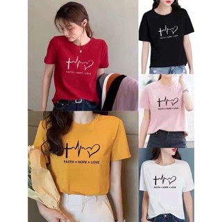 #ถูกสุด เสื้อยืดสีขาว เสื้อผู้ชายเท่ เกาหลีใหม่ด้านบนผู้หญิงเสื้อผ้าเสื้อยืดแขนสั้นฤดูร้อน KLr เสื้อคู่ Tee