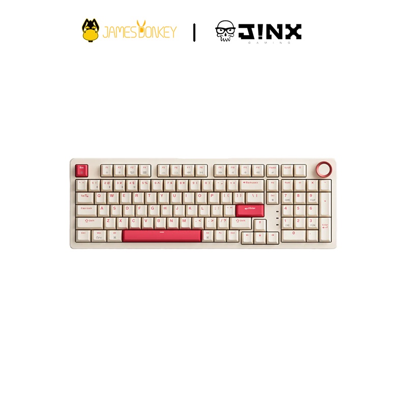 James Donkey RS2 Rosy คีย์บอร์ดเกมมิ่งไร้สายภาษาอังกฤษ - ประกันศูนย์ 1 ปี