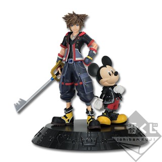 Sora &amp; Mickey Mouse ของแท้ JP - Ichiban Kuji Banpresto [โมเดล Kingdom Hearts] (2 ตัว)