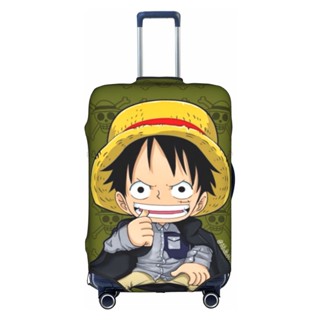 ผ้าคลุมกระเป๋าเดินทาง กันน้ํา กันฝุ่น ลาย One Piece Luffy ขนาด 18 นิ้ว - 32 นิ้ว