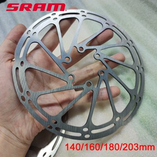 Sram ใบดิสเบรค 140 มม. 160 มม. 180 มม. 203 มม. พร้อมสลักเกลียว ดิสก์เบรกโรเตอร์ 6 ชิ้น สําหรับจักรยานเสือภูเขา