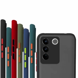 ส่งด่วน เคสขอบสี ตรงรุ่น สำหรับ VIVO V40 V40Pro V30 V30Pro V30E V27 5G/V27PRO/V29/V29E/V25/V23/V23E/V21 เคสผิวด้าน 025