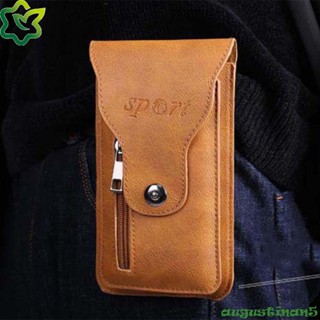 Augustinan กระเป๋าคาดเอว หนัง PU มีซิป ใส่โทรศัพท์มือถือได้ …