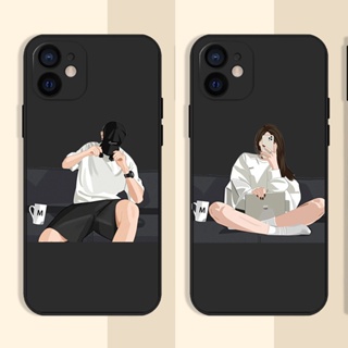 เคส samsung a53 5g A13 A23 A52 A52S A33 5G A73 5G A72 A53 5G เคสป้องกันโทรศัพท์มือถือ Cartoon Boy Girl คู่รัก case