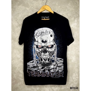 XNRTerminatorเสื้อยืดสีดำสกรีนลายBT151_02