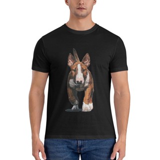 เสื้อยืดลําลอง แขนสั้น พิมพ์ลาย Bull Terrier น่ารัก ขนาดใหญ่ สําหรับสัตว์เลี้ยง สุนัข ลดราคา