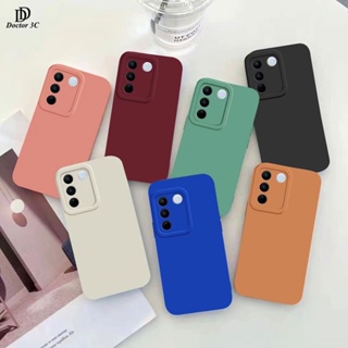 เคส ซิลิโคนนุ่มเคสป้องกันขอบสี่เหลี่ยมกล้องแองเจิลอายกันกระแทกสี VIVO V27 V27E PRO 5G 4G 2023