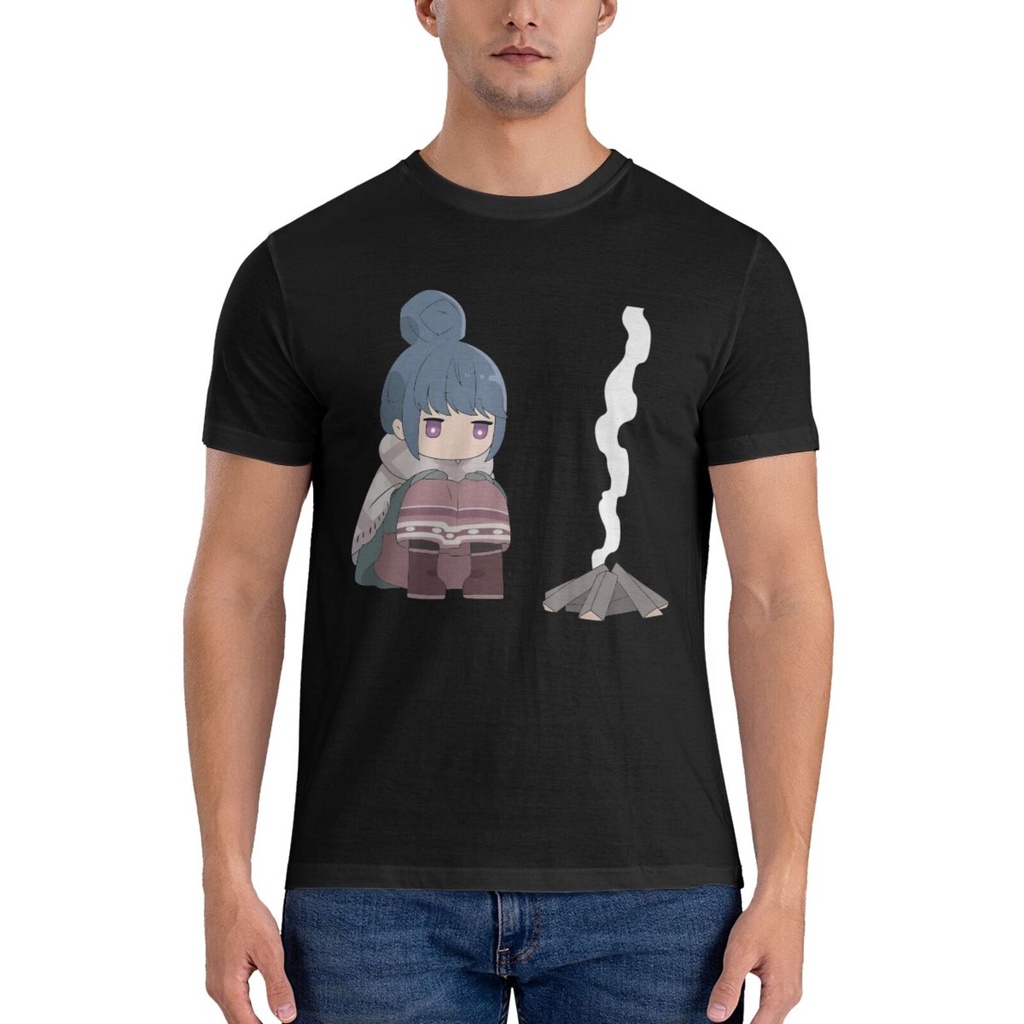 Yuru Camp Flame Evening Party Design เสื้อยืดบุคลิกภาพที่กําหนดเอง