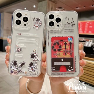 เคสโทรศัพท์มือถือ แบบนิ่ม ลายการ์ตูนนักบินอวกาศ พร้อมช่องใส่บัตร สําหรับ Infinix Note 12 Vip 12i 2022 2023 Note 12 Pro Note 11