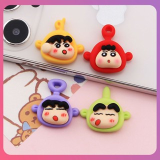 Creative Crayon Shin-Chan เสาอากาศเด็ก DIY อุปกรณ์เสริมโทรศัพท์มือถือกรณีถ้วยตกแต่ง Patch โฮมเมดอุปกรณ์เสริมผมสำหรับเพื่อนของขวัญเด็ก [COD]