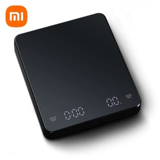 Xiaomi เครื่องชั่งน้ําหนักดิจิทัลอิเล็กทรอนิกส์ พร้อมตัวจับเวลา LED 3 กก. 0.1 กรัม