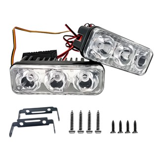 ไฟเดย์ไลท์ LED DRL 12V แฟลช 6000k พลังงานสูง กันน้ํา พร้อมไฟตัดหมอก สําหรับติดรถยนต์