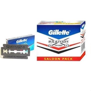 Gillette Wilkinson Sword ( 1กล่องมี 55 ใบมีด ) ยิลเตต์ใบมีดโกนวิลคินสันซอร์ด