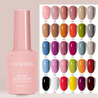 CHARZIEG 48สี (1-48)ยาทาเล็บเจล 8ml สีฮิต สีเจล สีทาเล็บเจล  ต้องอบแห้ง สีเจลทาเล็บ