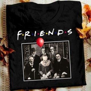 เสื้อยืด พิมพ์ลาย Michael Myers Jason Voorhees สไตล์ฮาโลวีน สําหรับผู้ชาย