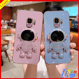 เคส Samsung S9 Plus S10 Plus Note 8 Note 9 S8 Plus เคสโทรศัพท์มือถือ ลายนักบินอวกาศ พร้อมขาตั้ง สําหรับ YHY