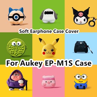 【Case Home】เคสหูฟัง แบบนิ่ม ลายการ์ตูน สําหรับ Aukey EP-M1S EP-M1S