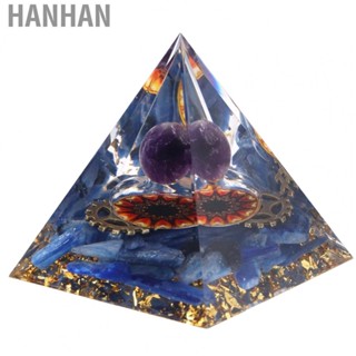 Hanhan Positive Energy Pyramid Hand Crafted Tabletop Decoration Healing Pyramid For NE