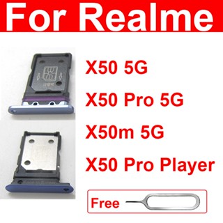 อะแดปเตอร์ถาดซิมการ์ดนาโนคู่ แบบเปลี่ยน สําหรับ OPPO Realme X50 5G X50 Pro Player X50M 5G