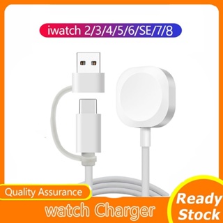 USB &amp; TYPE-C Dual Port Wireless Charger Cable Compatible with For A-pple Watch Charger Series 8 7 6 5 4 3 2 SE Ultra,Charging Cable For i(Watch) Charger