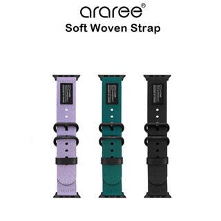 Araree Soft Woven Strap สายนาฬิกาเกรดพรีเมี่ยมจากเกาหลี สายสำหรับ Watch 8/7/6/SE/2 38/40/41/42/44/45mm. (ของแท้100%)