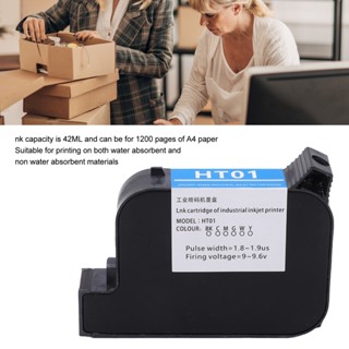 ZhongXiong 42ML Handheld Printer Ink Cartridge แห้งเร็ว เปลี่ยนตลับหมึกเครื่องพิมพ์อิงค์เจ็ท 12.7 มม