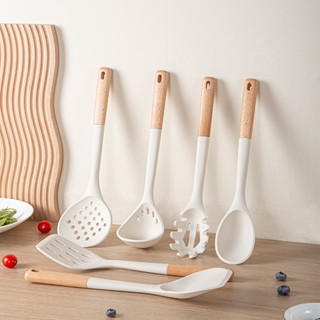 HERA ชุดเครื่องครัว ตะหลิว ทัพพี กระบวย ไม้พายซิลิโคน เครื่องครัว Silicone Kitchenware Utensils Set Turner Spatula Dipper Cooking Tools