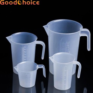 【Good】Clear White Measuring Cup Large-capacity Large-capacity Scale Cup Thickened PP【Ready Stock】