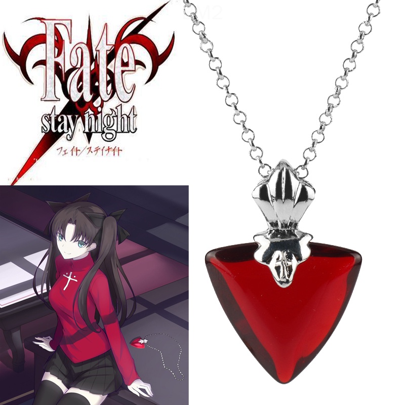 สร้อยคอโชคเกอร์ จี้รูปหัวใจ สีแดง พร็อพคอสเพลย์ Fate Stay Night
