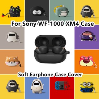 พร้อมส่ง!  เคสหูฟัง แบบนิ่ม ลายการ์ตูน สําหรับ Sony WF-1000 XM4 WF-1000 XM4