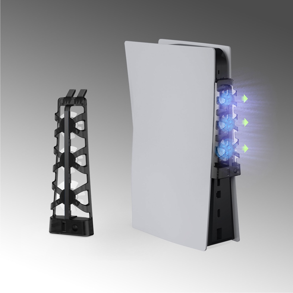 DOBE TP5-1523 Cooling Dock for PS5 พัดลมระบายความร้อนหลังเครื่อง PS5 ( เฉพาะบอร์ด 1200 1100 1000 )