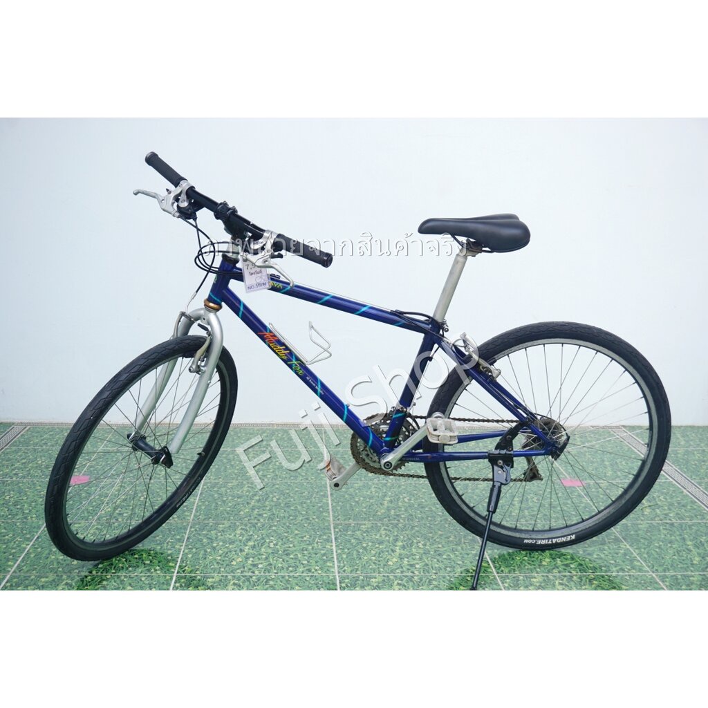 จักรยานเสือภูเขาญี่ปุ่น - ล้อ 26 นิ้ว - มีเกียร์ - โครโมลี่ - Araya Muddy Fox - สีน้ำเงิน [จักรยานมือสอง]