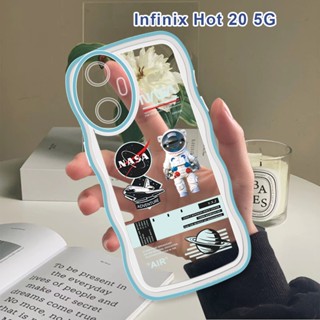 สําหรับ Infinix Hot 20i 20S 20 4G 5G Hot 30i 30 Play เคสโทรศัพท์มือถือแบบนิ่ม กันกระแทก กันรอยกล้อง ลายนักบินอวกาศ แฟชั่น