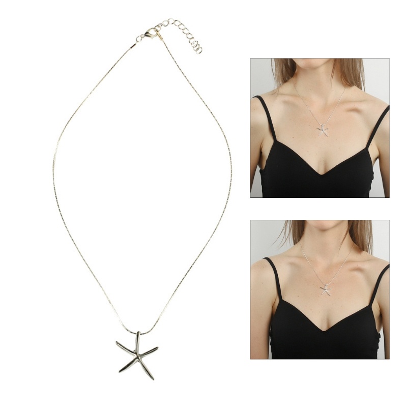 IOR ปลาดาวจี้สร้อยคอปลาดาวจี้ Choker วัสดุโลหะผสมเครื่องประดับคอ