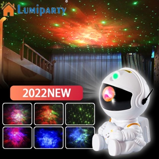 Lumiparty โคมไฟโปรเจคเตอร์ รูปนักบินอวกาศ ท้องฟ้ากลางคืน สีสันสดใส สําหรับตกแต่งห้องนอน