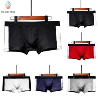 【TRSBX】Boxers Flat Hot Lingeries Panty Stretch Boxer Boxershort Color Briefs Gray