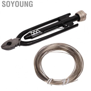 Soyoung Wire Twisting Tool  Forged Construction Multi Purpose Wire Twist Plier with 25ft Wire for Automobile for Industrial