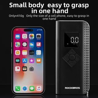 【TH Delivery】ROCKBROS ที่สูบลมยางอัจฉริยะ 150PSI ชาร์จเร็ว 2000mAh ไฟส่องสว่าง พกพาสะดวก เหมาะสำหรับยางรถยนต์ มอเตอร์ไซค์ จักรยาน