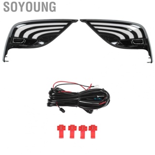 Soyoung 2pcs Daytime Running Light  Fog Lamp Driving Light 12V Replacement for Camry 2021