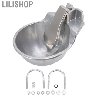 Lilishop Automatic Livestock Drinking Bowl Aluminium Alloy Thickened Robust Drinking Sink for  Sheep Dog Cattle
