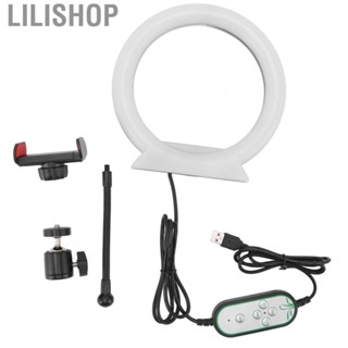 Lilishop Circle Light Adjustable USB Charging RGB Live Fill Light With Pan Tilt Home