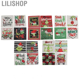 Lilishop Christmas Pillow Covers  4 Pcs Pillow Cover Skin Friendly  for Sofa for Indoor