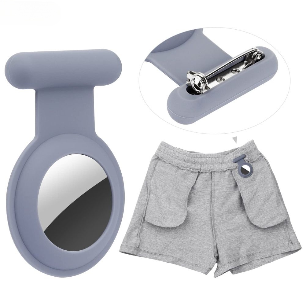 Airtag Tracker Pin กรณีป้องกันสําหรับ Airtags ซิลิโคน Shield Coverfor Boy Sleeve Protector เสื้อผ้าสําหรับผู้สูงอายุสุนัข Tracker Accessorie สําหรับ Air กรณีแท็ก Believes