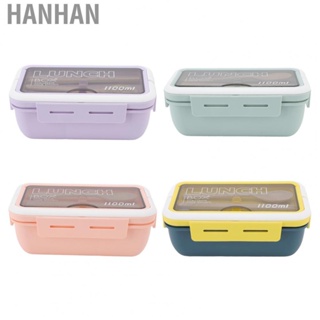 Hanhan Bento Box  Compartment Lunch Box Antifouling 2 Compartments with   for Office for School