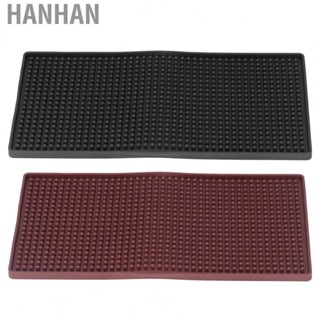 Hanhan Antislip Bar Rubber Mat PVC Pad Coaster Beer Whiskey  Bar 30.5x15cm