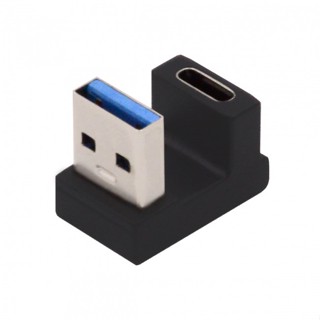 Xiwai อะแดปเตอร์ USB-C Type C ตัวเมีย รูปตัว U มุมด้านหลัง เป็น USB 3.0 A ตัวผู้ สําหรับแล็ปท็อป เดสก์ท็อป